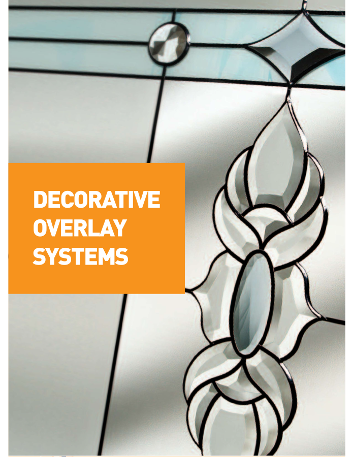 Decorative Overlay Glass brochure front cover