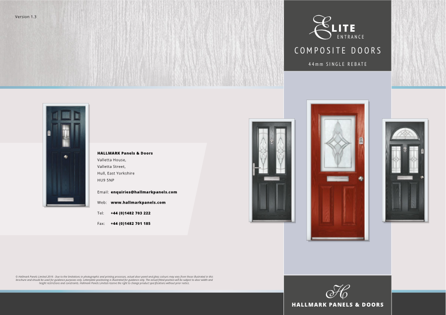 Hallmark Elite Entrance brochure front cover