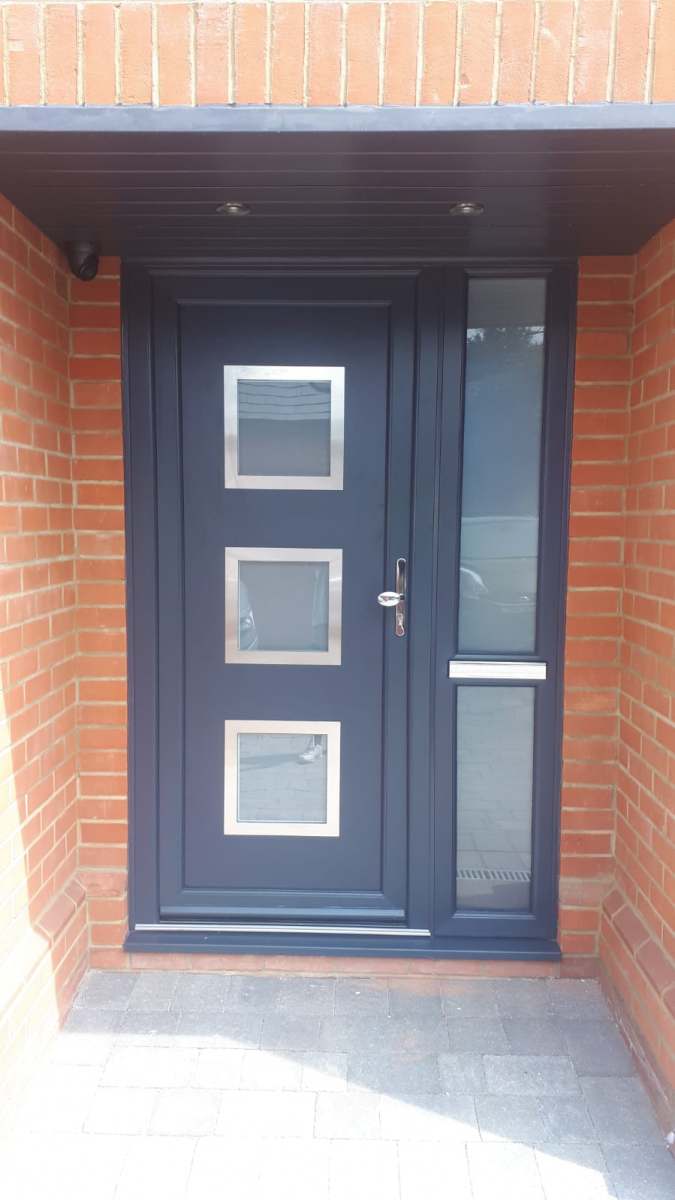Black replacement door in Colchester, Essex by A&E Window Doctor