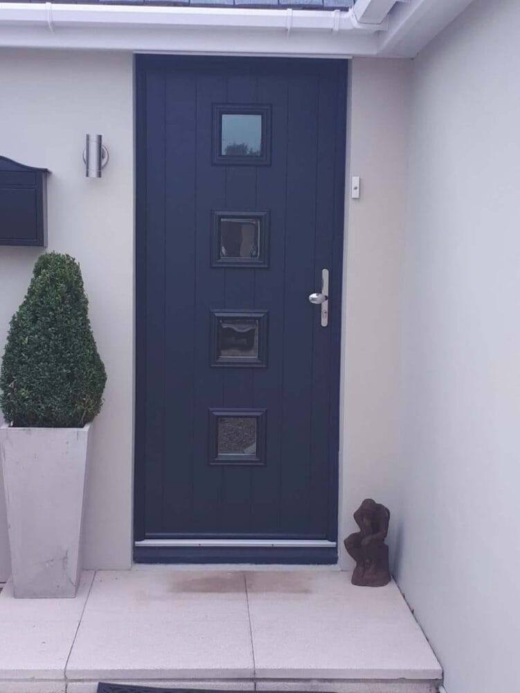 Composite front door installation in Great Holland, Essex by A&E Window Doctor