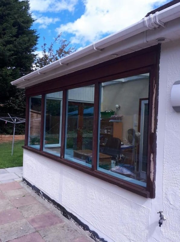 Conservatory glazing repair in Essex