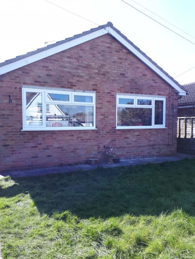 Replacement windows on brick home in Harwich, Essex by A&E Window Doctor